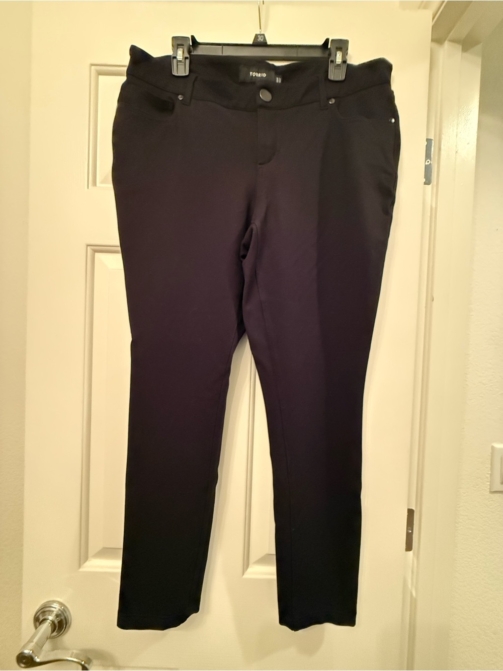 Torrid Black Tapered Leg Pants, Size 16R - Stretch Professional Workwear
